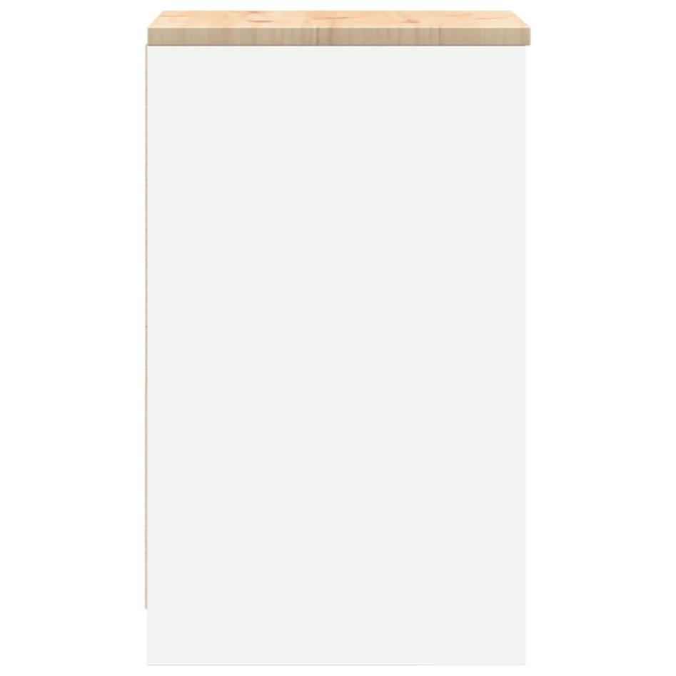 Armario de almacenamiento para garaje blanco 40x51x85