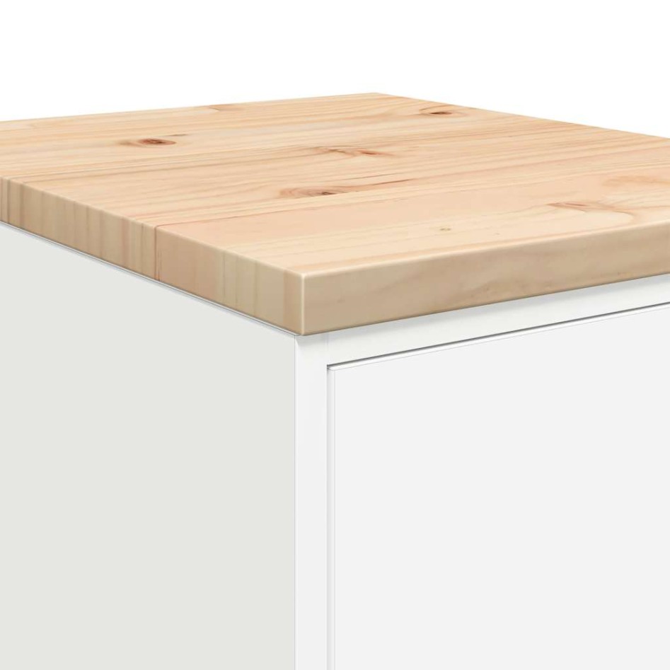 Armario de almacenamiento para garaje blanco 40x51x85