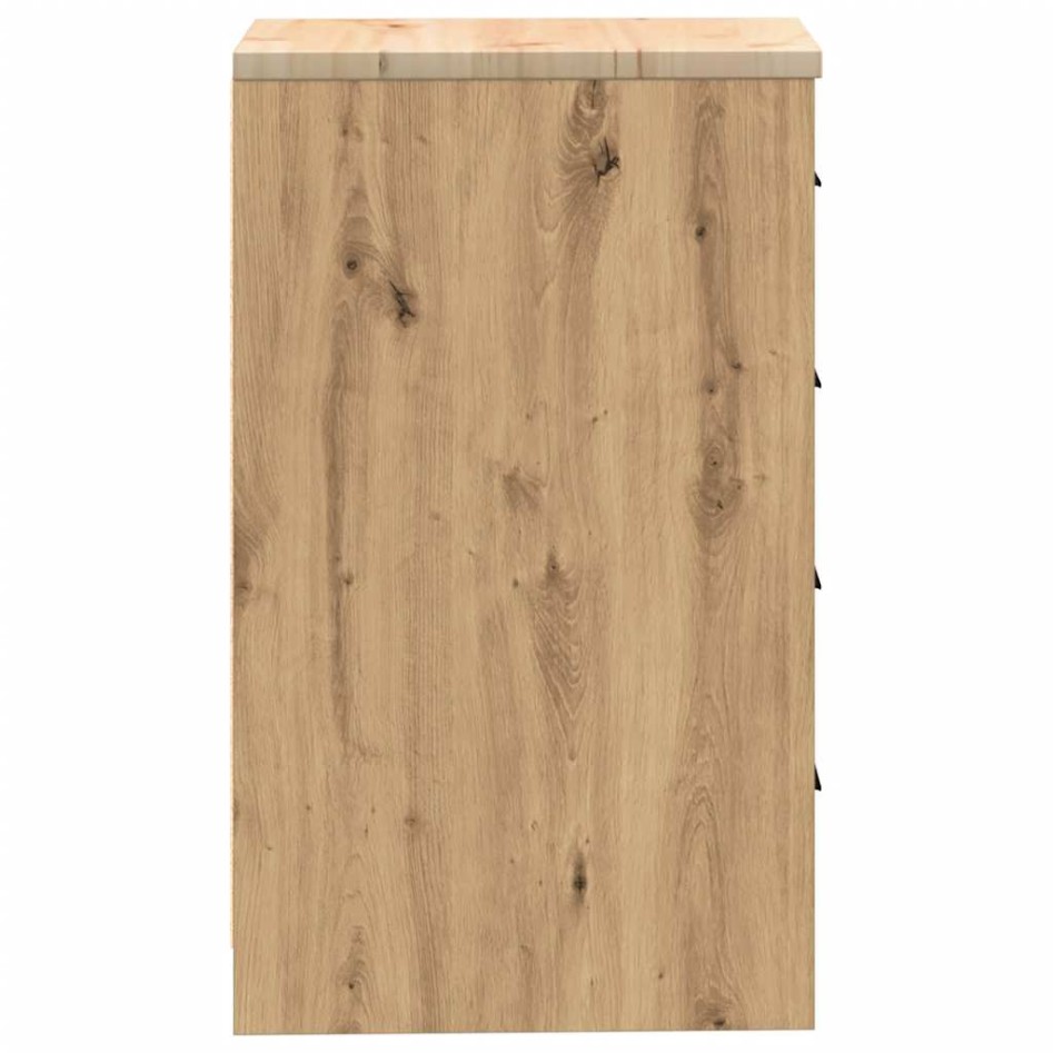 Armario de almacenamiento para garaje Roble Artesano