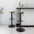 Taburetes de cocina 2 unidades terciopelo verde