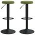 Taburetes de cocina 2 unidades terciopelo verde