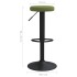 Taburetes de cocina 2 unidades terciopelo verde