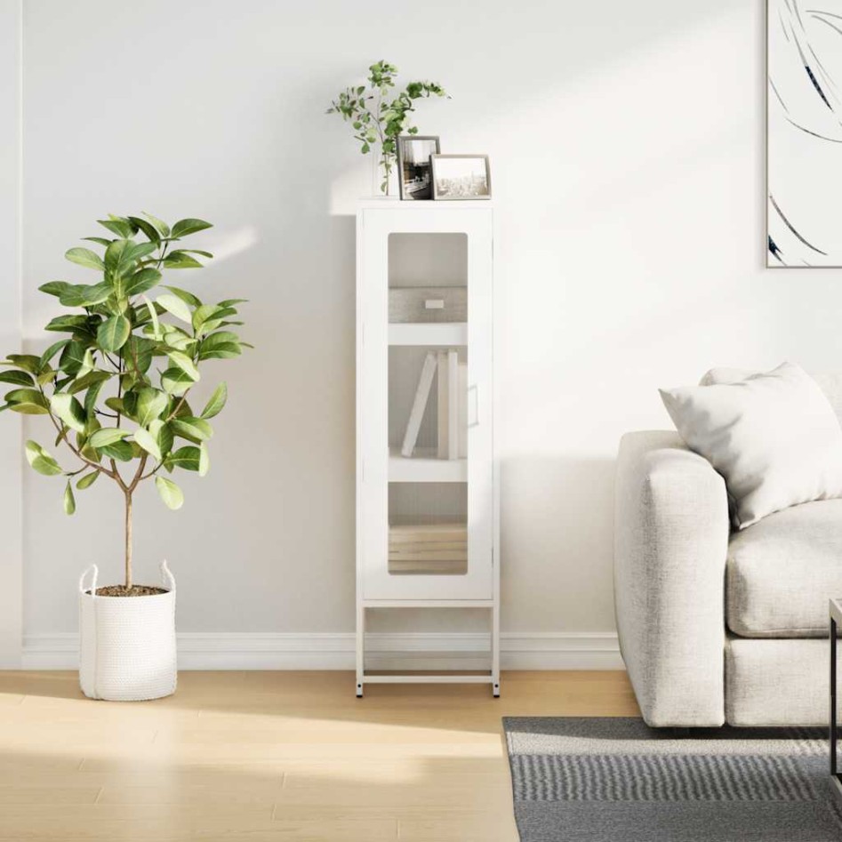 Aparador de acero laminado en frío blanco 36x39x123