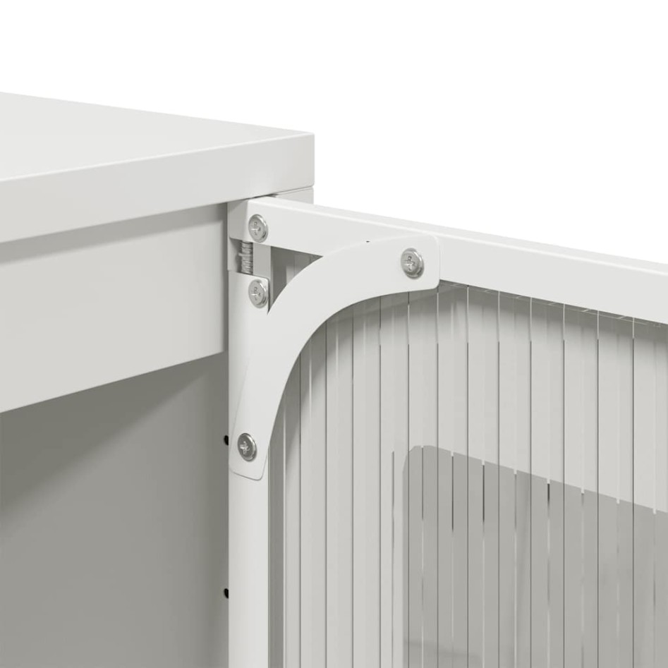 Aparador de acero laminado en frío blanco 36x39x123