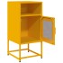 Mesita de noche acero laminado en frío amarillo 36x39x78