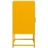 Mesita de noche acero laminado en frío amarillo 36x39x78