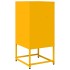 Mesita de noche acero laminado en frío amarillo 36x39x78