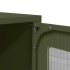Mueble de TV acero laminado en frío verde oliva 68x39x60,5