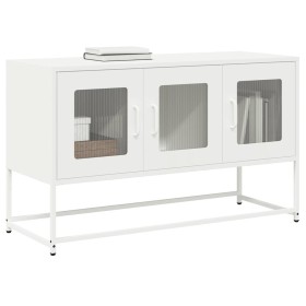 Mueble para TV acero laminado en frío blanco 100,5x39x60,5