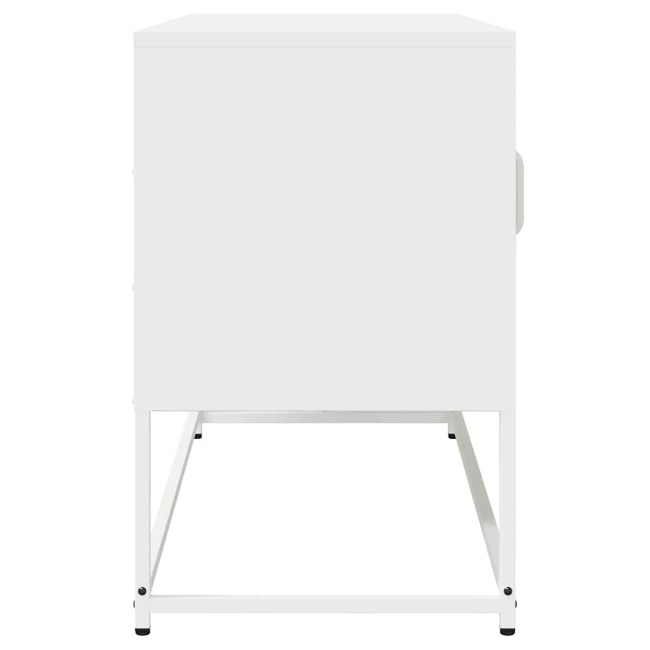 Mueble para TV acero laminado en frío blanco 100,5x39x60,5