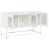 Mueble para TV acero laminado en frío blanco 100,5x39x60,5