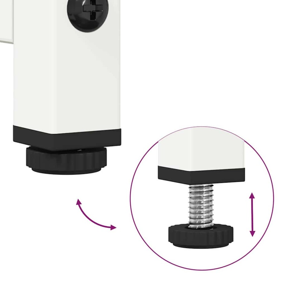 Mueble para TV acero laminado en frío blanco 100,5x39x60,5