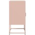 Mesita de noche acero laminado en frío rosa 36x39x78