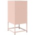 Mesita de noche acero laminado en frío rosa 36x39x78