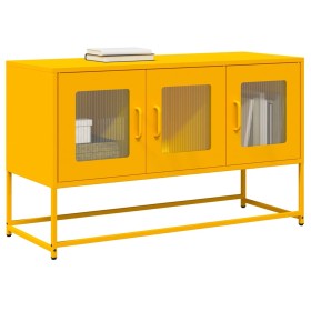Mueble para TV acero laminado en frío amarillo 100,5x39x60,5