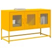 Mueble para TV acero laminado en frío amarillo 100,5x39x60,5 cm