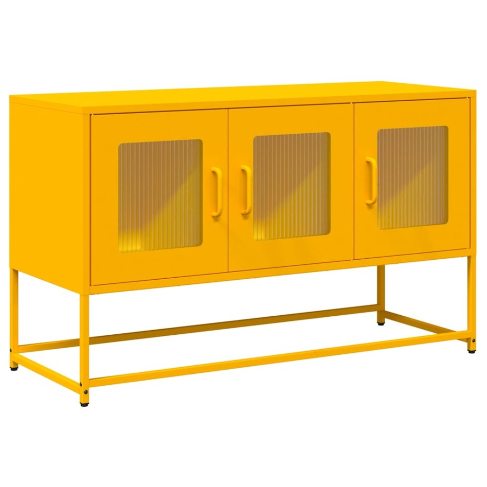 Mueble para TV acero laminado en frío amarillo 100,5x39x60,5