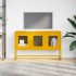 Mueble para TV acero laminado en frío amarillo 100,5x39x60,5