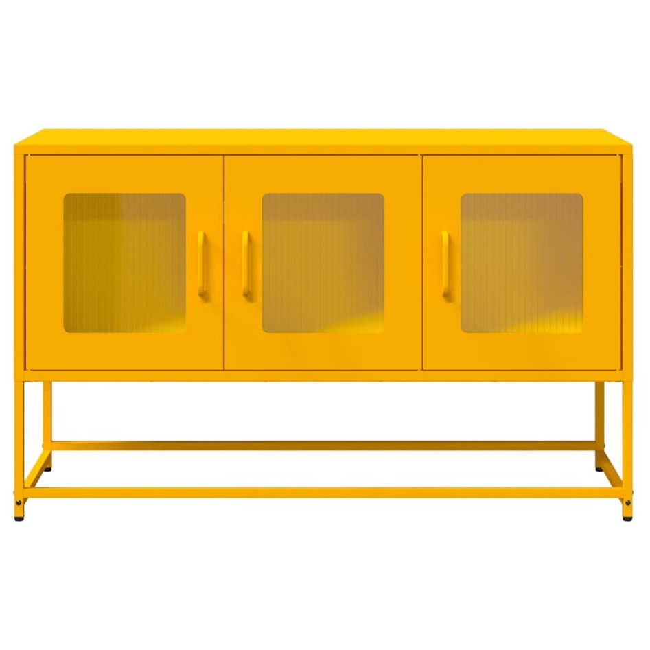 Mueble para TV acero laminado en frío amarillo 100,5x39x60,5