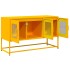 Mueble para TV acero laminado en frío amarillo 100,5x39x60,5