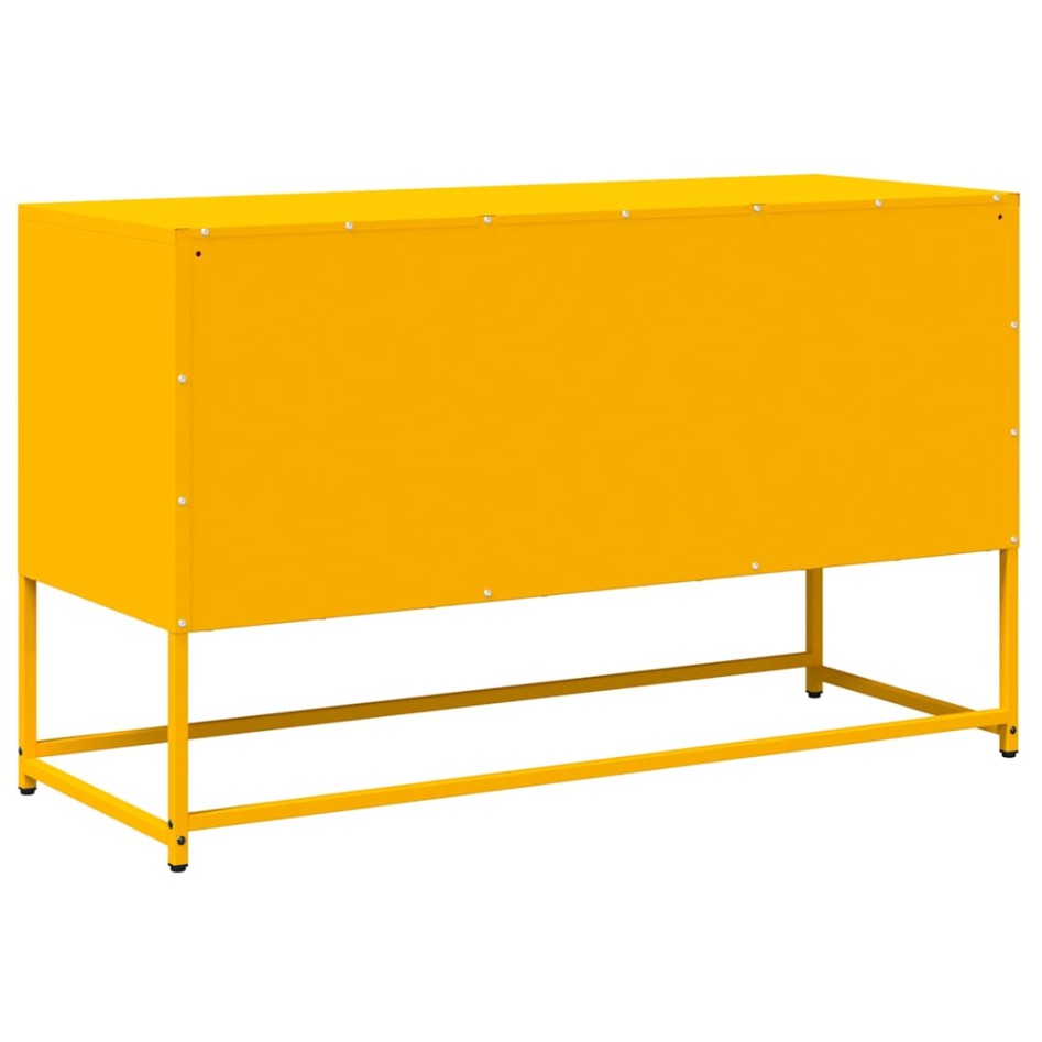 Mueble para TV acero laminado en frío amarillo 100,5x39x60,5
