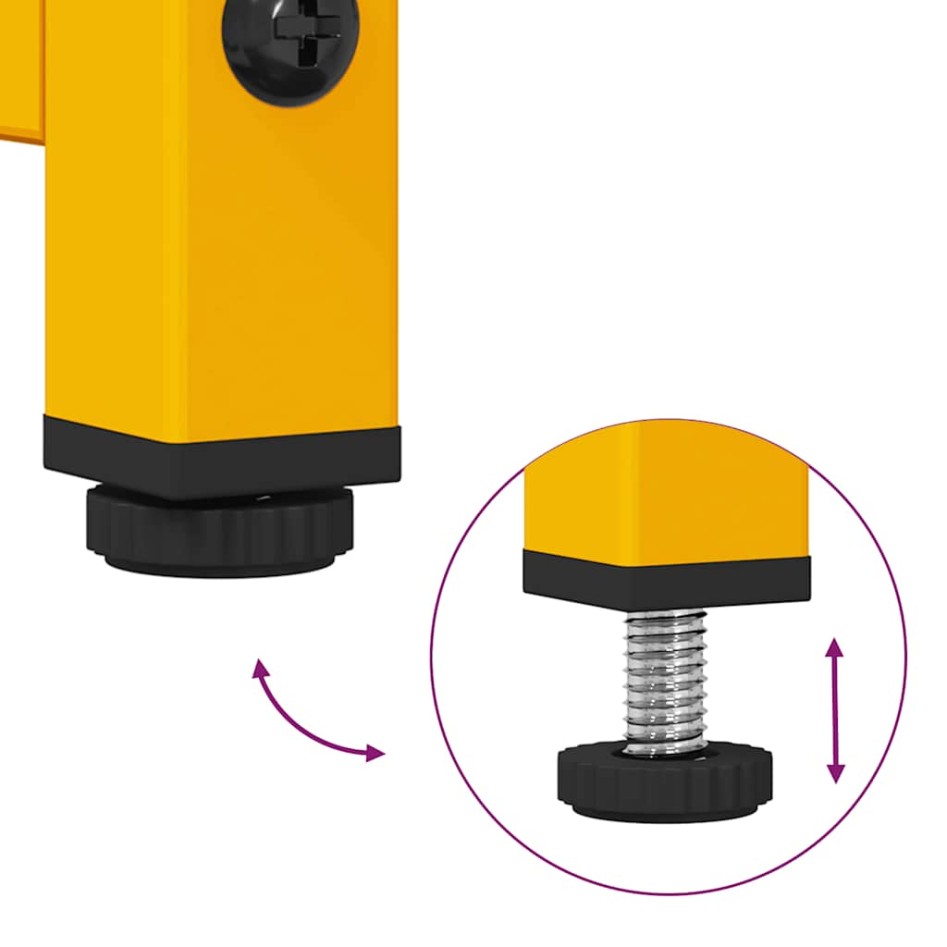 Mueble para TV acero laminado en frío amarillo 100,5x39x60,5
