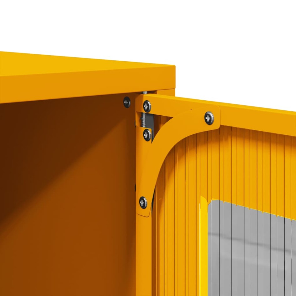 Mueble para TV acero laminado en frío amarillo 100,5x39x60,5