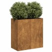 Jardinera oxidada 80x40x80 cm acero corten