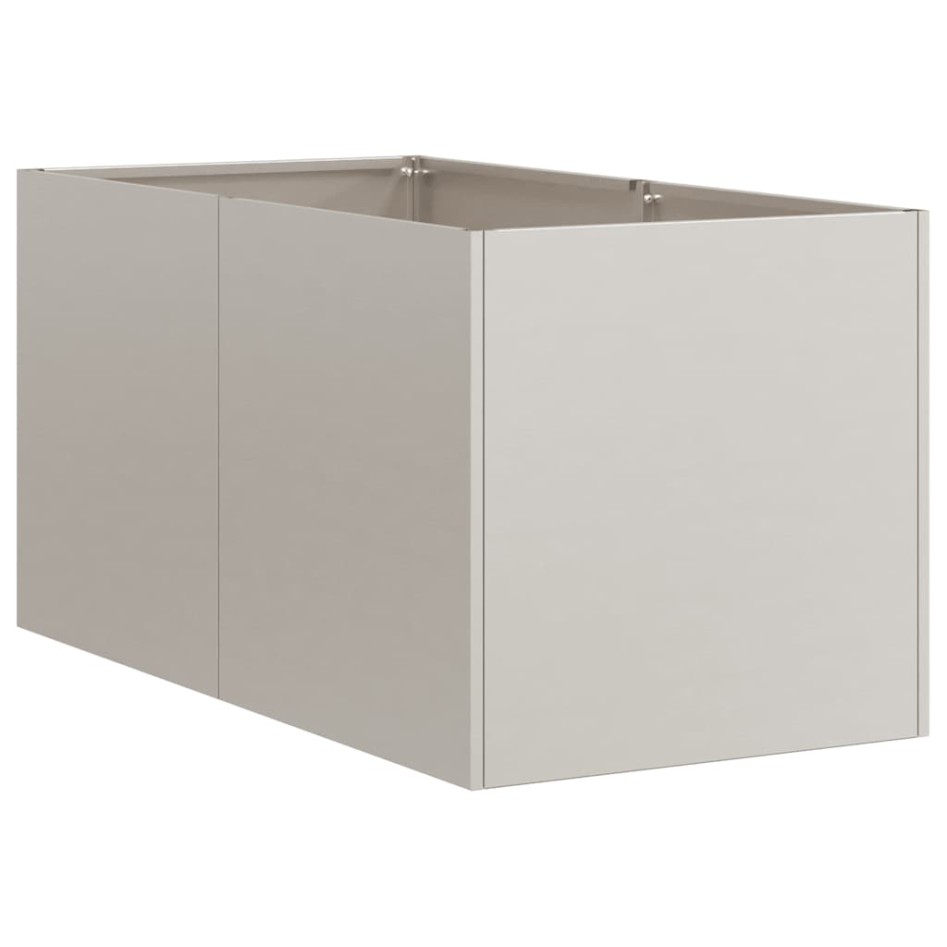 Jardinera oxidada 40x80x40 cm acero