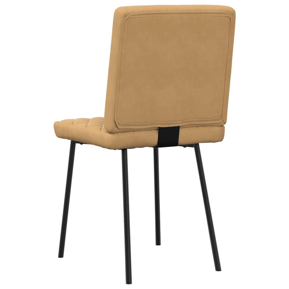 Sillas de comedor 2 unidades terciopelo