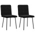 Sillas de comedor 2 unidades terciopelo