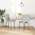 Sillas de comedor 2 unidades terciopelo gris