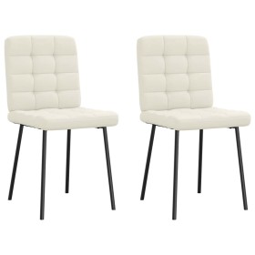 Sillas de comedor 2 unidades terciopelo