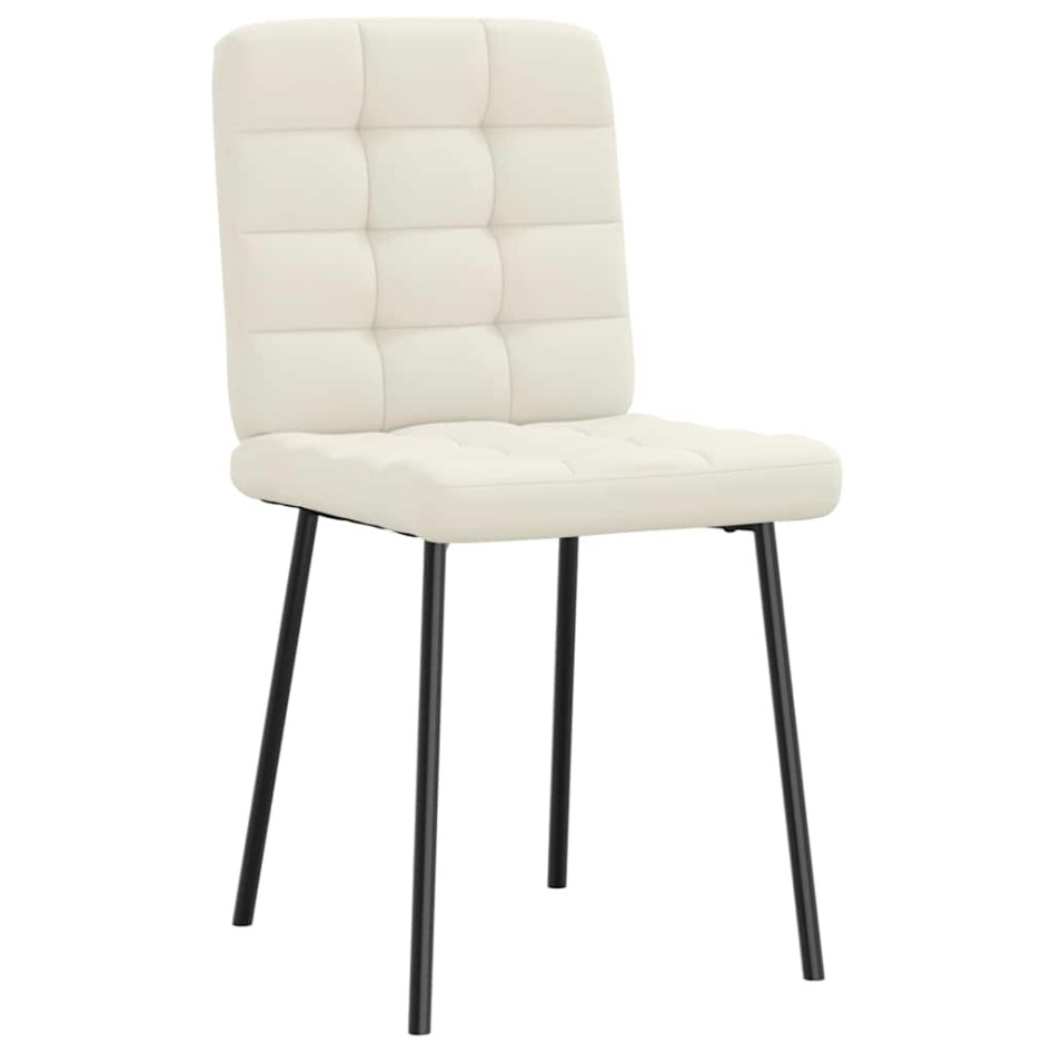 Sillas de comedor 2 unidades terciopelo