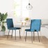 Sillas de comedor 2 unidades terciopelo