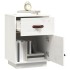 Mesita de noche madera maciza de pino blanco 40x34x55