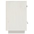 Mesita de noche madera maciza de pino blanco 40x34x55