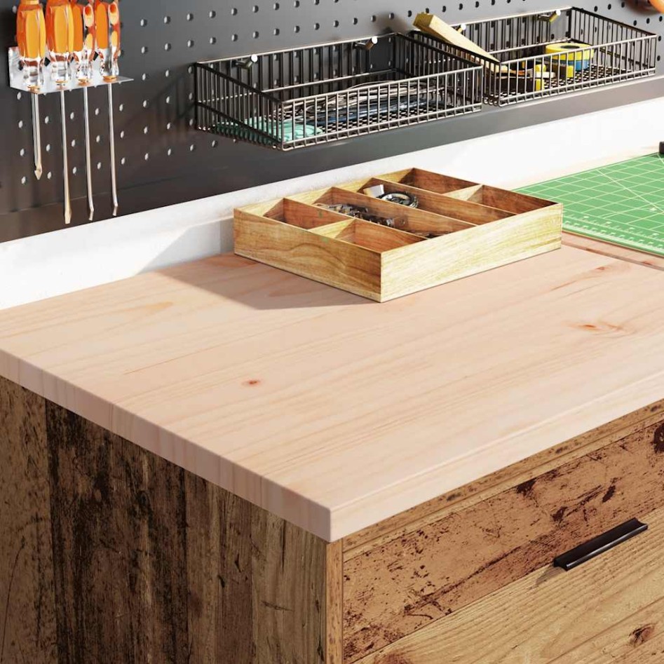 Armario garaje madera vieja 60x51x85 cm Madera maciza de