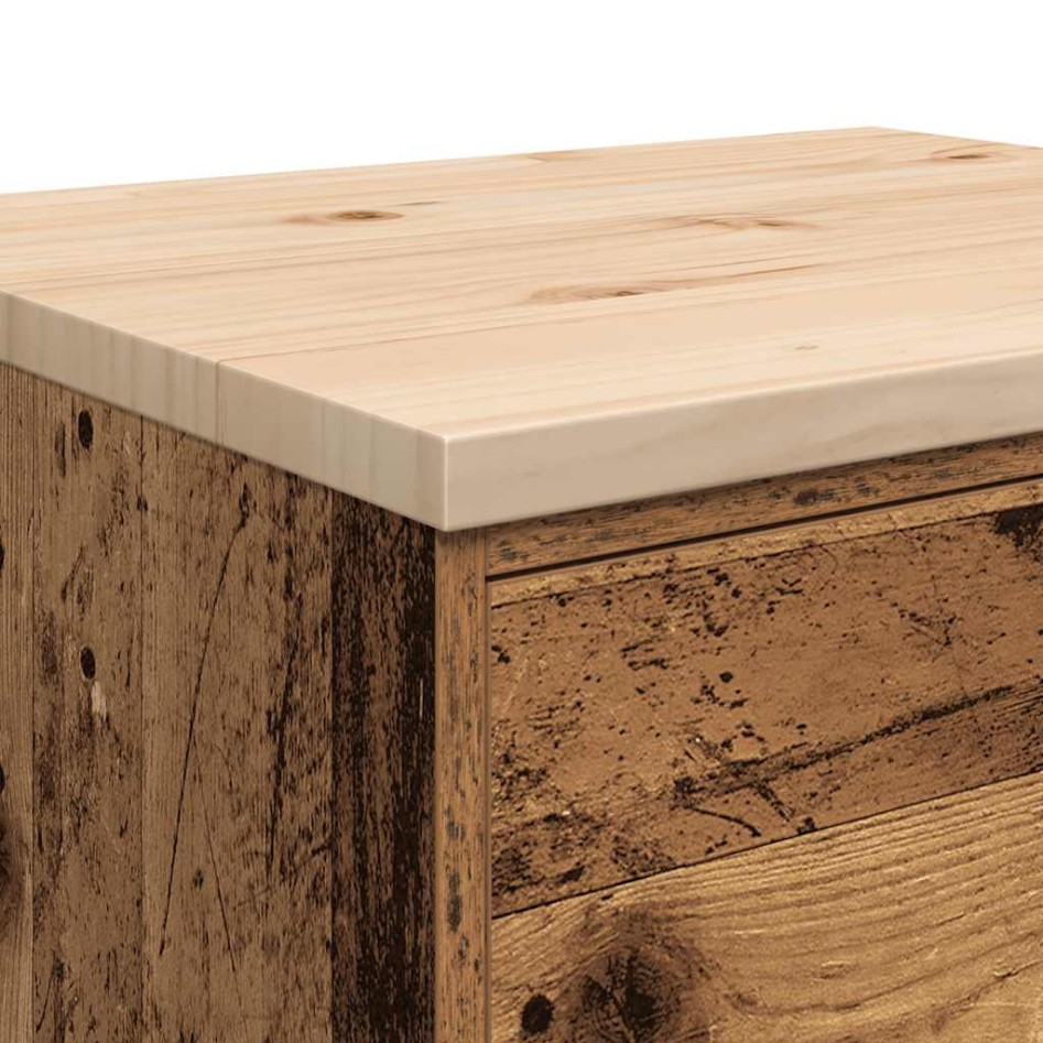 Armario garaje madera vieja 60x51x85 cm Madera maciza de