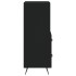 Aparador de madera contrachapada negro 34,5x34x90