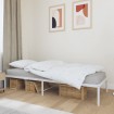 Estructura de cama sin colchón metal blanco 80x200 cm