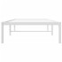 Estructura de cama sin colchón metal blanco 80x200