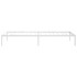 Estructura de cama sin colchón metal blanco 80x200