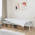 Estructura de cama sin colchón metal blanco 90x200
