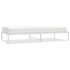 Estructura de cama sin colchón metal blanco 90x200