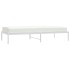 Estructura de cama sin colchón metal blanco 90x200