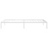 Estructura de cama sin colchón metal blanco 90x200