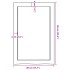 Encimera baño madera maciza tratada marrón claro 40x60x(2-6)