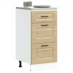 Mueble bajo de cocina porto roble sonoma madera reconstituida