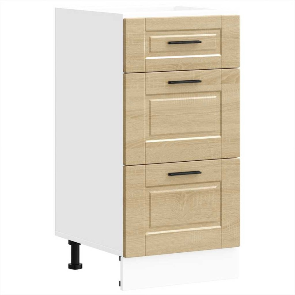 Mueble bajo de cocina porto roble sonoma madera